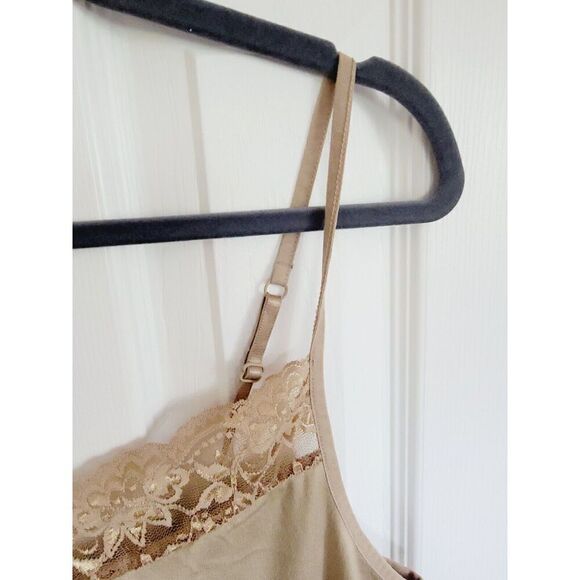 Apt. 9 Tank Top Women's XL Tan Beige Layering Essentials Lace Accents‎ Neutral - Picture 4 of 6